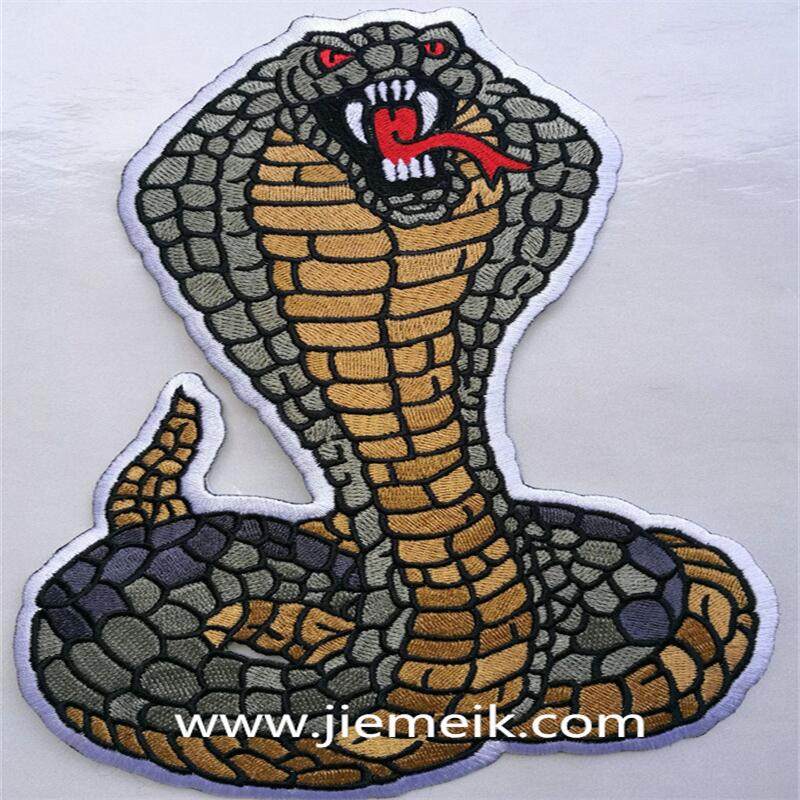 embroiodery patch heat cut edge animal